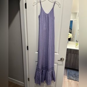 Anthropologie - daily practice purple maxi dress